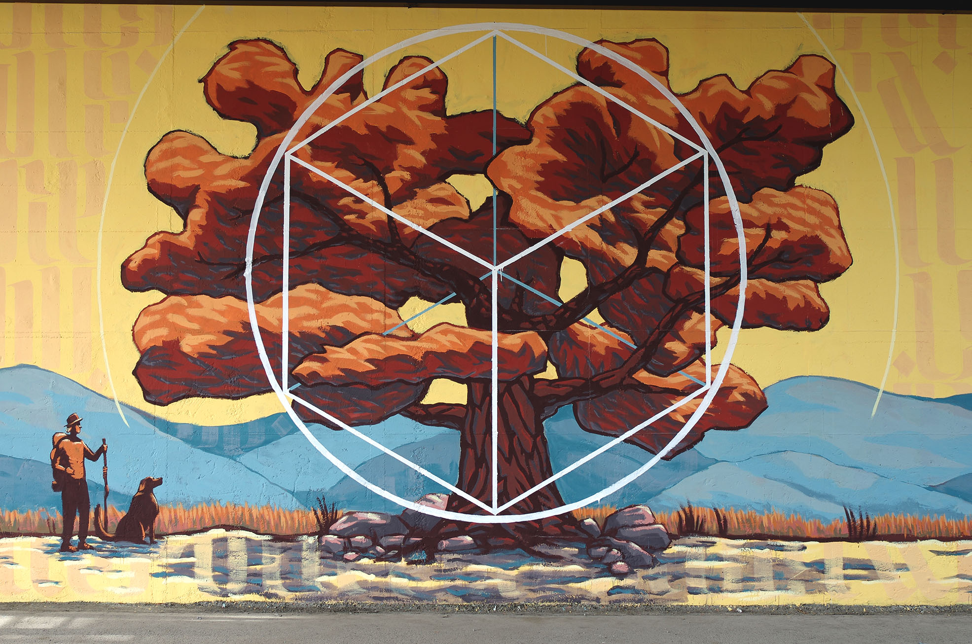 Oak mural