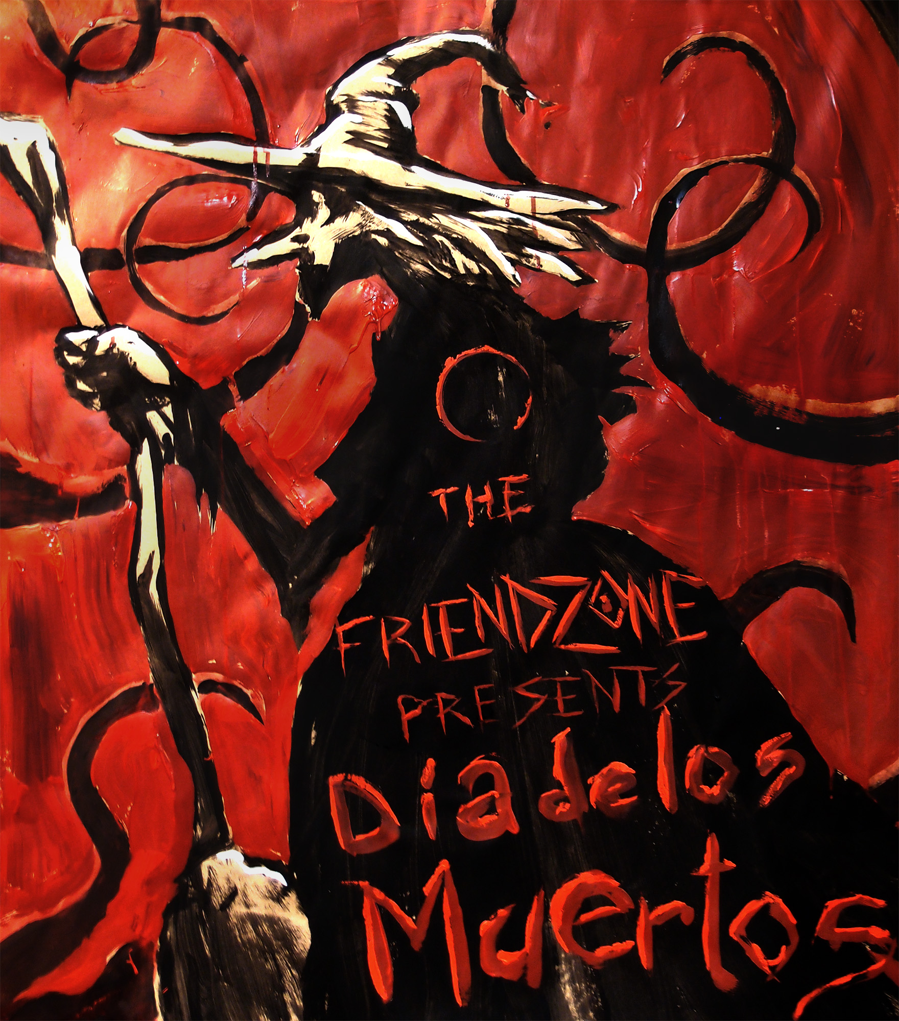 The Friendzone poster: acrylic on paper